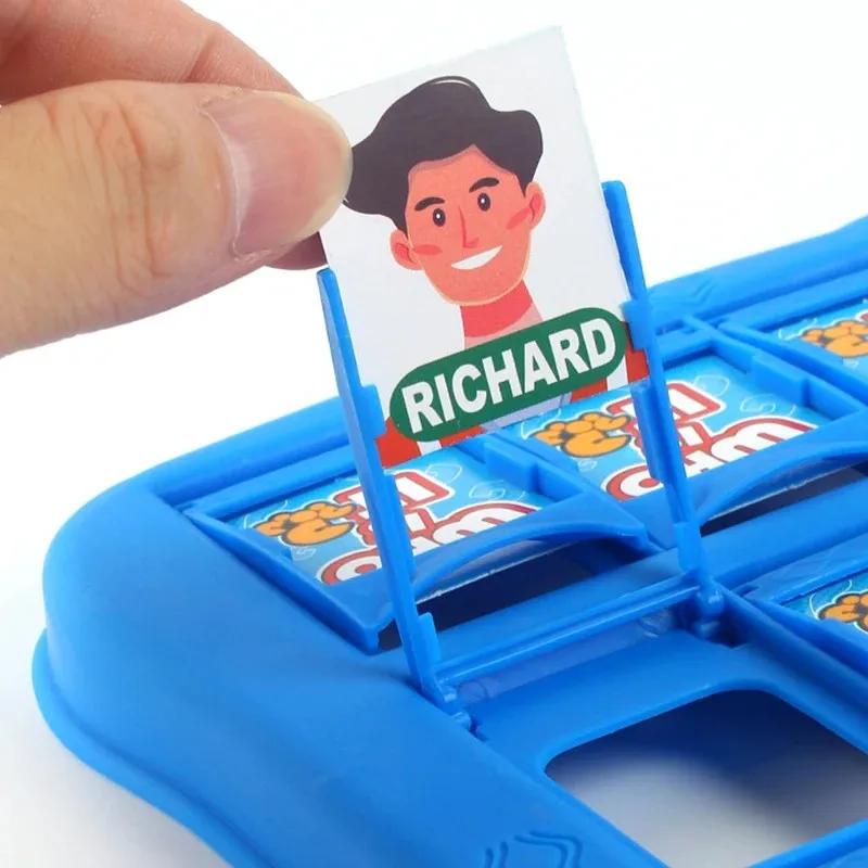 Guess Who I AM Board Game Funny Memory Training Family Friend Multiplayer Interactive Party Table Game Toy Gift for Kid Adult