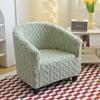Thicken Club Sofa Cover Jacquard Single Arc-shaped Tub Sofa Covers Stretch Armchairs Chair Slipcovers for Bar Counter Wedding