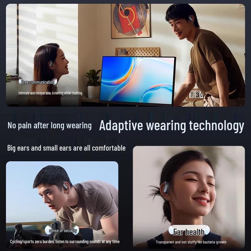 Lenovo Bluetooth-гарнитура с костной проводимостью EA340 Open-Ear