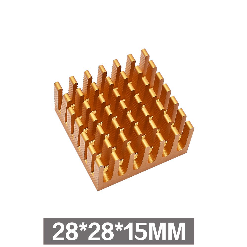 14*14*8мм Золотисто-Черный Алюминиевый Радиатор IC Теплоотвод Теплоотвод 40 x 40 мм x 11 мм / 28 x 28 x 6 / 25 мм