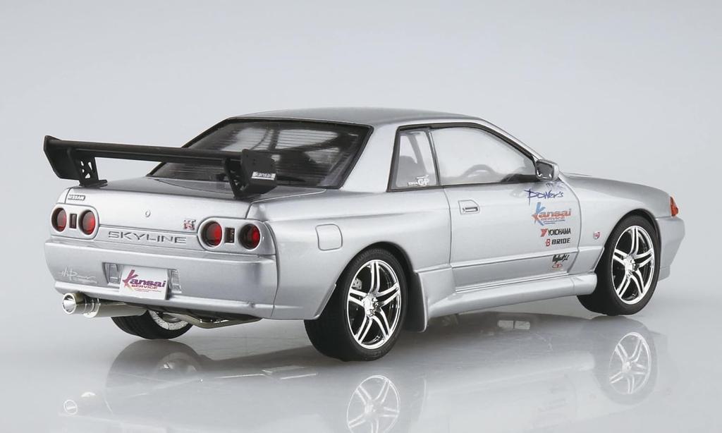 Aoshima Bunka Kyozai The Tuned Car 76 HKS Kansai BNR32 Skyline Пластиковый Модельный Комплект ООО. (АОСИМА) нет. 1/24 GT-R '90 (Nissan)