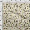 oneOone Cotton Flex Light Yellow Fabric Halloween Sewing Material Print Fabric By The Yard 40 Inch