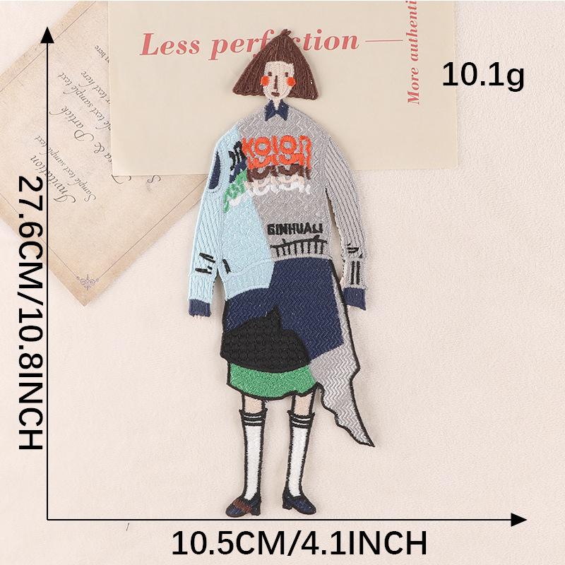 Duoku Компьютерная вышивка Тканевая этикетка Мультяшный персонаж Аксессуары для одежды Большая нашивка Водорастворимая вышивка Тканевая наклейка