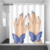 JINRUN утолщенная водонепроницаемая занавеска для ванной комнаты, устойчивая к плесени, занавеска для душа, занавеска для душевой перегородки, занавеска для душа, занавеска для ванной комнаты, бесплатная перфорация