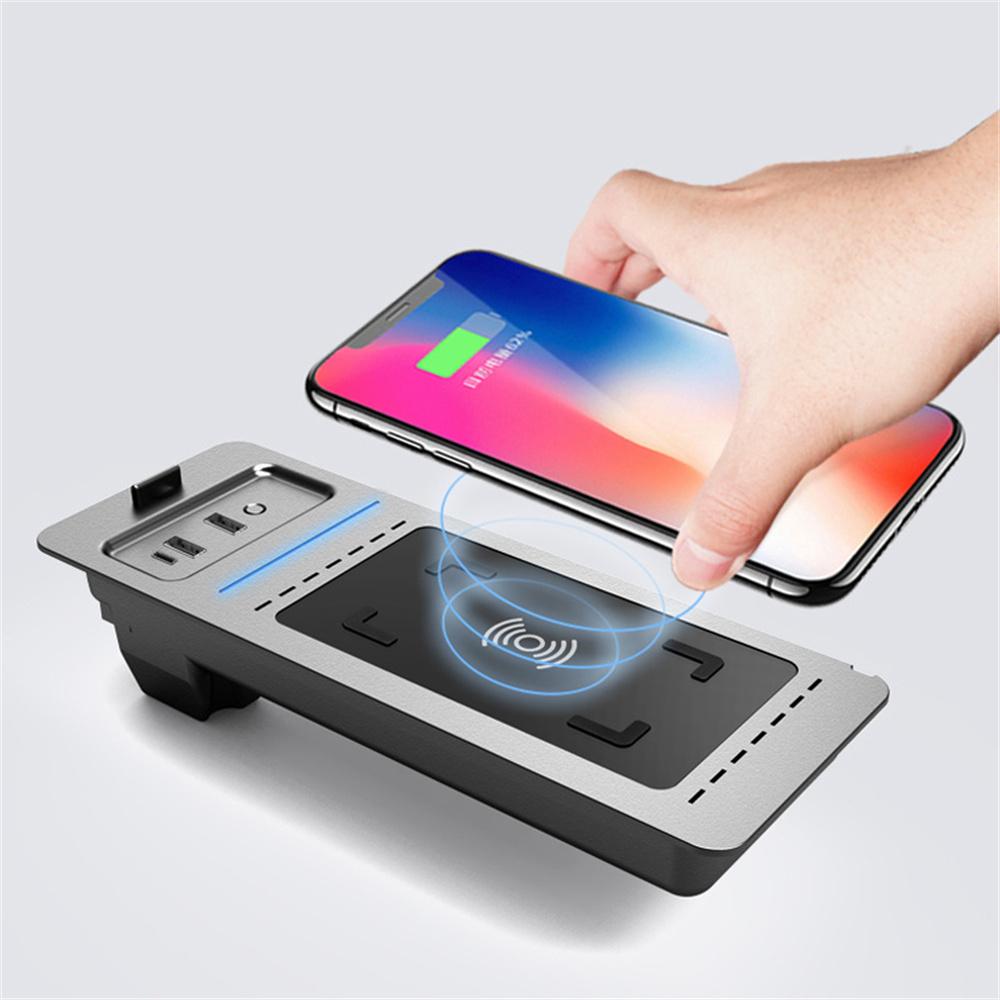 Center Console Wireless Charger Fit for Ford F150 LTD 2017-2020