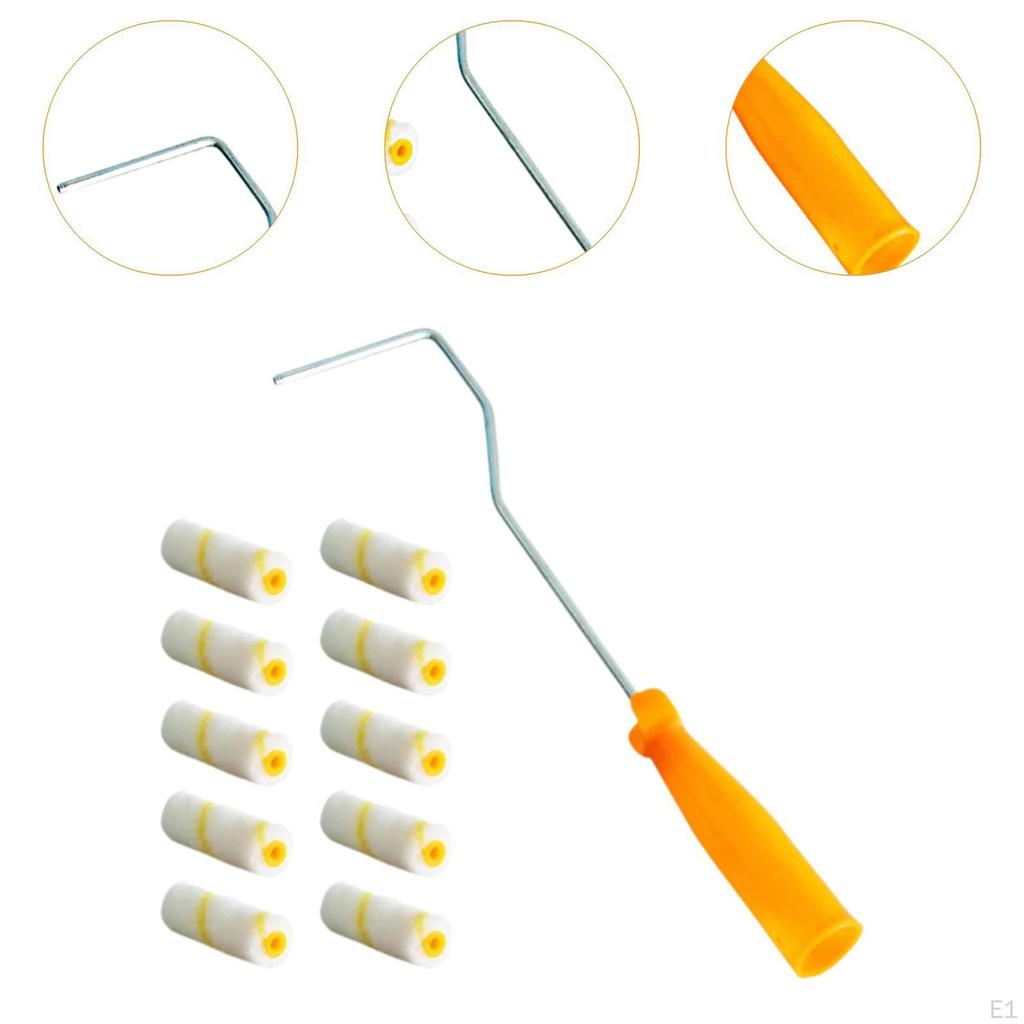 10 шт. Мини-чехлы для валиков, малярные инструменты, настенный инструмент для самостоятельного ремонта