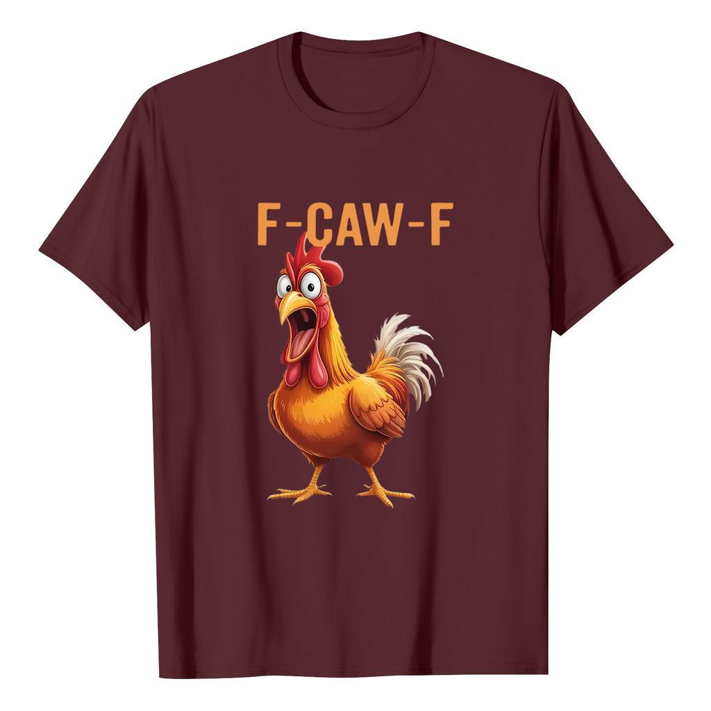 F-CAW-F Women's Casual Letter Print Short-sleeved Top T-shirt