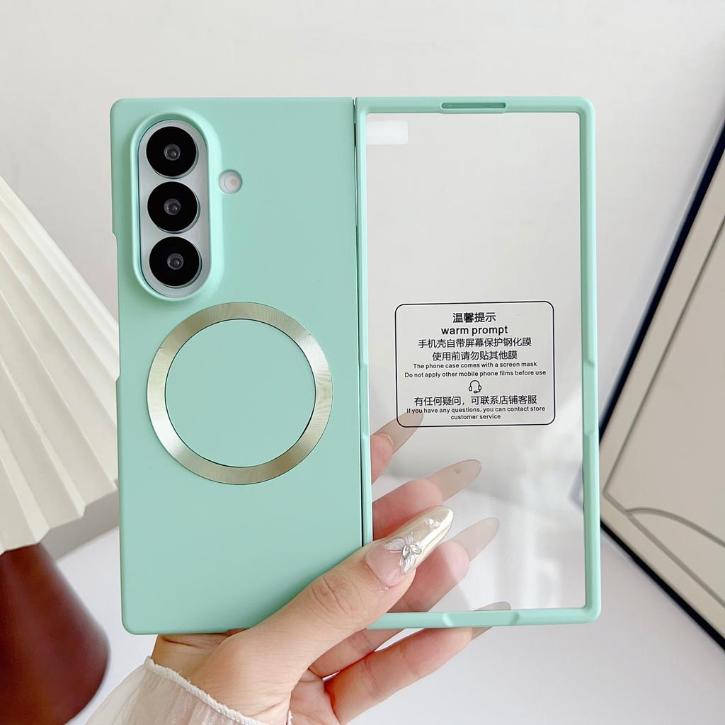 Magnetic Color Skin Feel PC Case for Samsung Galaxy Z Fold 8 Ultra 7 6 5 for Magsafe Wireless Charging Screen Film Protect Cover