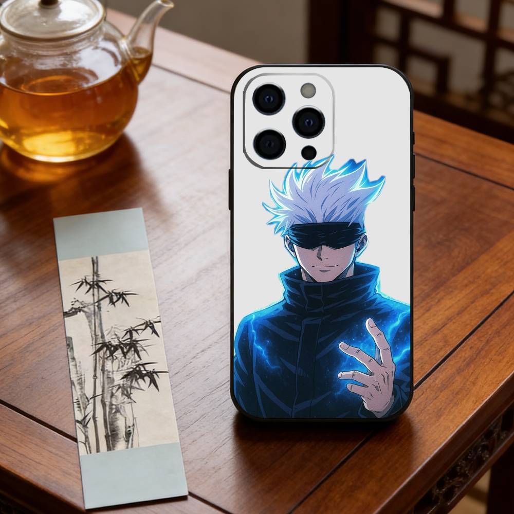 Чехол для телефона с аниме J-Jujutsu Kaisen S-Satoru Gojo, силиконовый, мягкий, для IPhone 17 16 15 14 13 12 11 X XR Plus Pro Max Plus