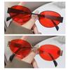 Summer Oval Sunglasses Metal Frame Classic Shades Fashion Eyewear  for Women & Men