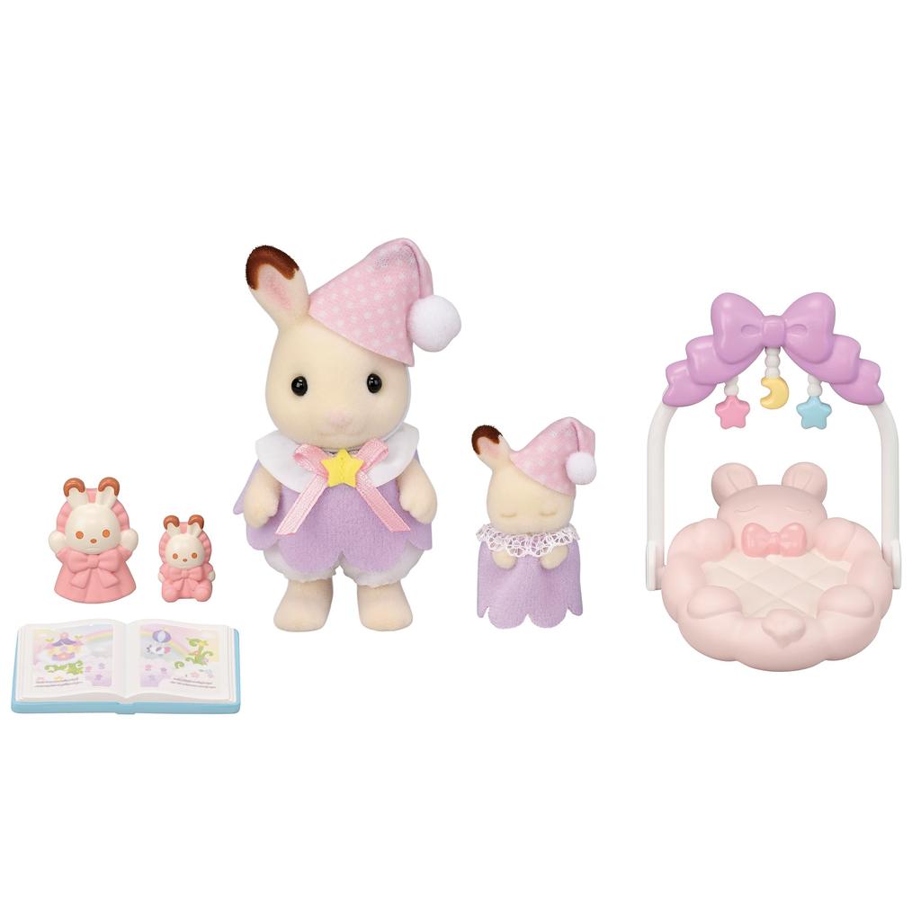 Sylvanian Families Doll and Furniture Set Together ST Mark Ages 3 and Toy Sylvanian Families EPOCH [Sleep Set] DF-27 Certified, Up, Dollhouse,