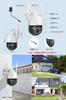 Outdoor Security Camera Set with 8MP LCD Automatic Panoramic Human 1TB and Flashing Deterrent (4 Cameras) Resolution, Monitor, Tracking, 360°