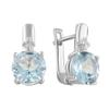 Серебряные серьги с натуральным топазом 5.123ct (2089414)