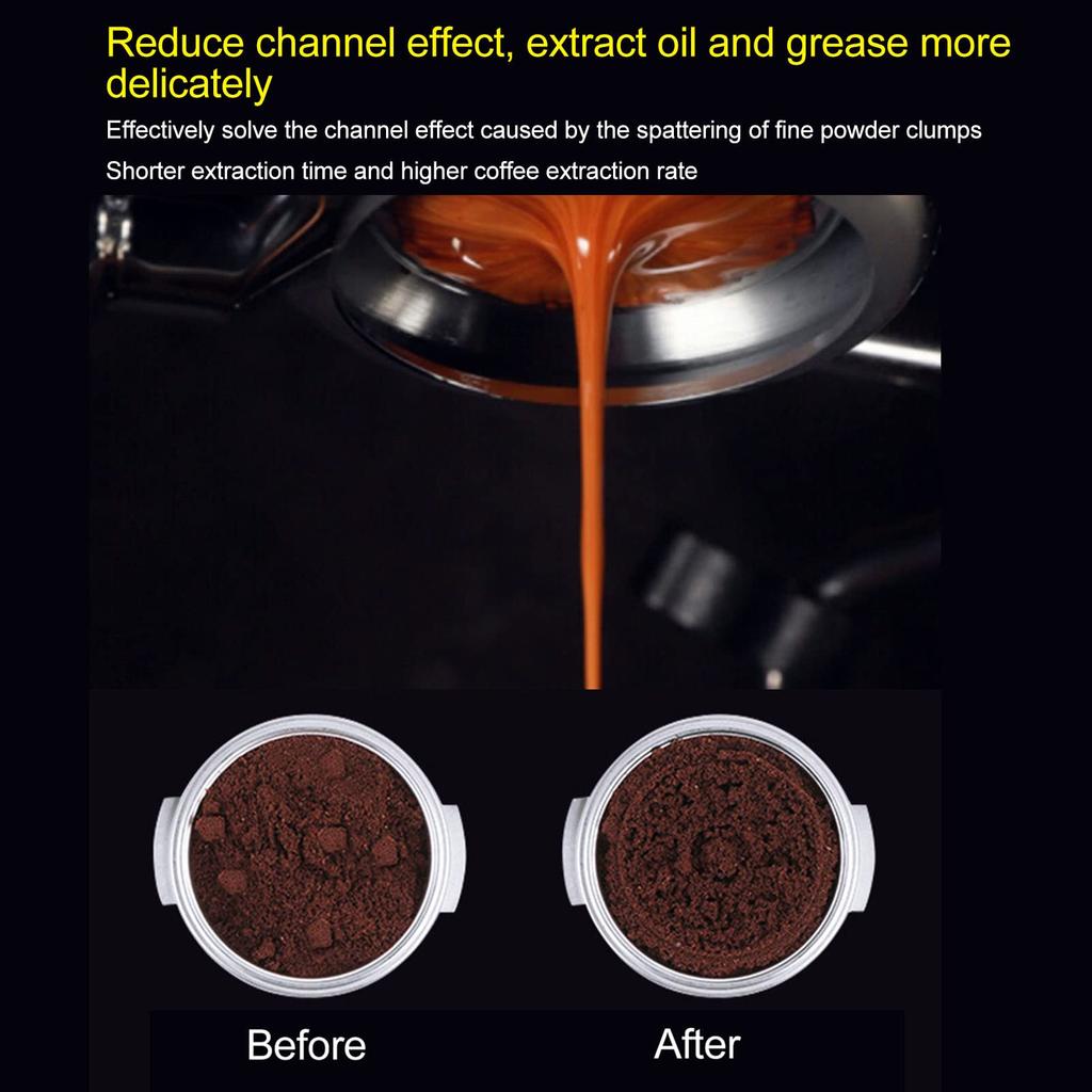 Professional Needle-Type Espresso Coffee Stirrer WDT Tool, Stainless Steel Espresso Needle Dispenser for Coffee Bars (53mm)