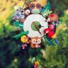 New Felt Wall Clock Felt Material DIY Package Free Cutting Forest Animal Theme Handmade Cloth Clock