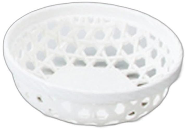 Round Basket White X X Shokado Setomonohonpo Bowl, [11.1 11.1 3.6cm] Resin,