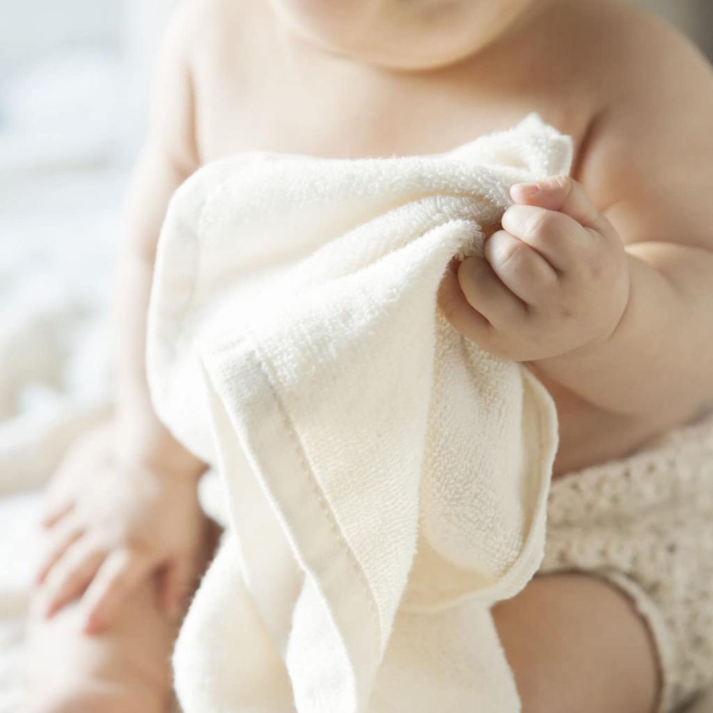 Baby Bouba Hand Towels Bibs Organic Can be used as a or loop Soft and fluffy to the Suitable for kindergartens and daycare ECOCERT Organic & (4-Pack)
