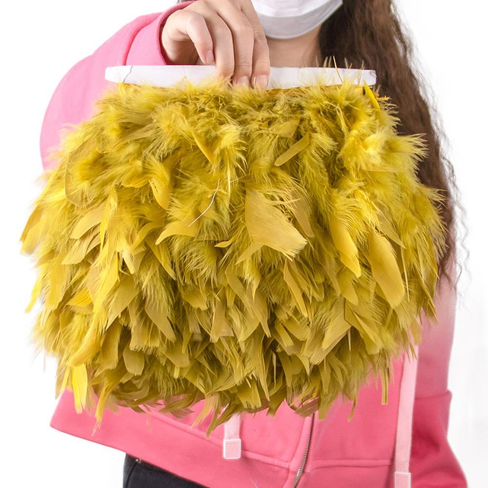 Разноцветная натуральная отделка из перьев индейки, лента из перьев марабу, украшение для свадебного платья, юбки, шитье, рукоделие 10-15 см