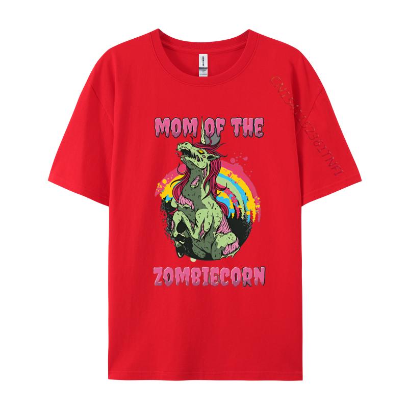 Funny Design Mom Of The Zombiecorn Creepy Unicorn Tshirts Printing Tshirts Faddish Cotton Unisex Tops Shirt