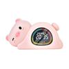 Cartoon creative clock sleep frog shape ornament home atmosphere children and students voice broadcast charging clock