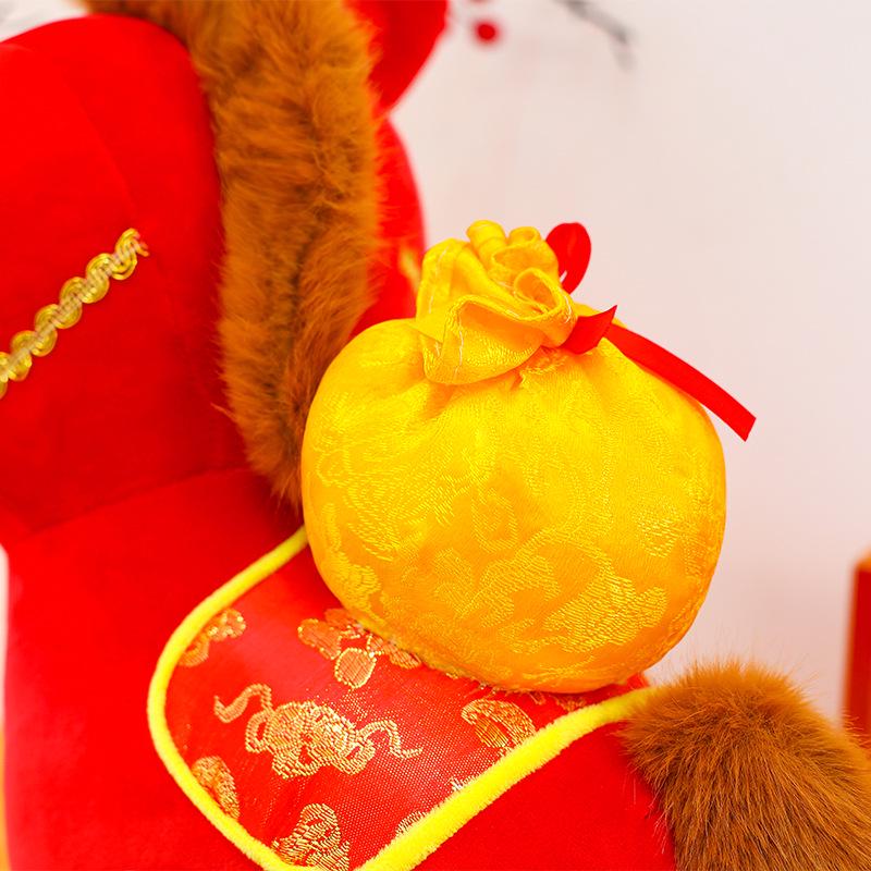 Год Лошади 2026 Зодиакальная Плюшевая Игрушка - Милая Подушка для Детей и Девочек