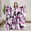 Nana Hachi  Manga Knitted Blanket Anime  Flannel Throw Blanket Summer Air Conditioning Portable Soft Warm Bedsprea