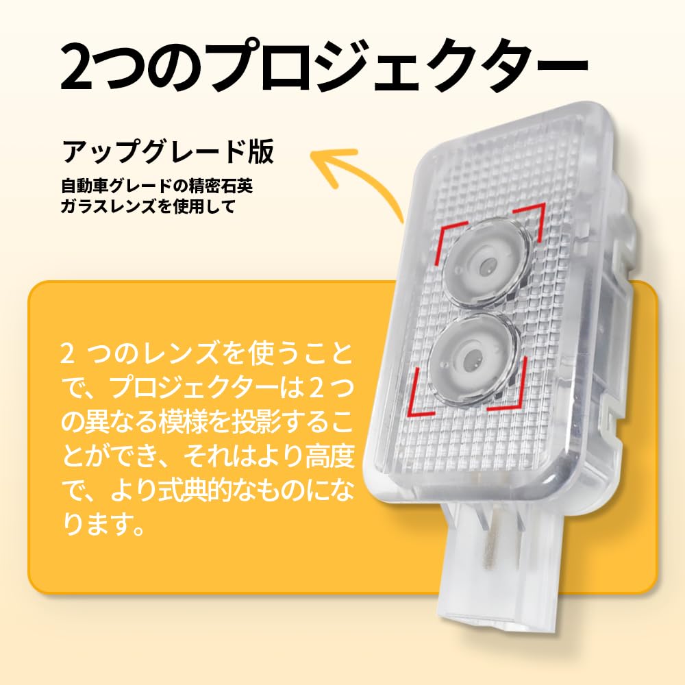 Новая светодиодная подсветка двери с двумя линзами, Специальная подсветка приветствия двери для Subaru, Проекция логотипа