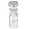Multi-functional 16/24 Oz Salad Glass Jars Leak-Proof with Sauce Cup Mason Jar Sealed Wide Mouth Food Storage Jar Lunch Prep