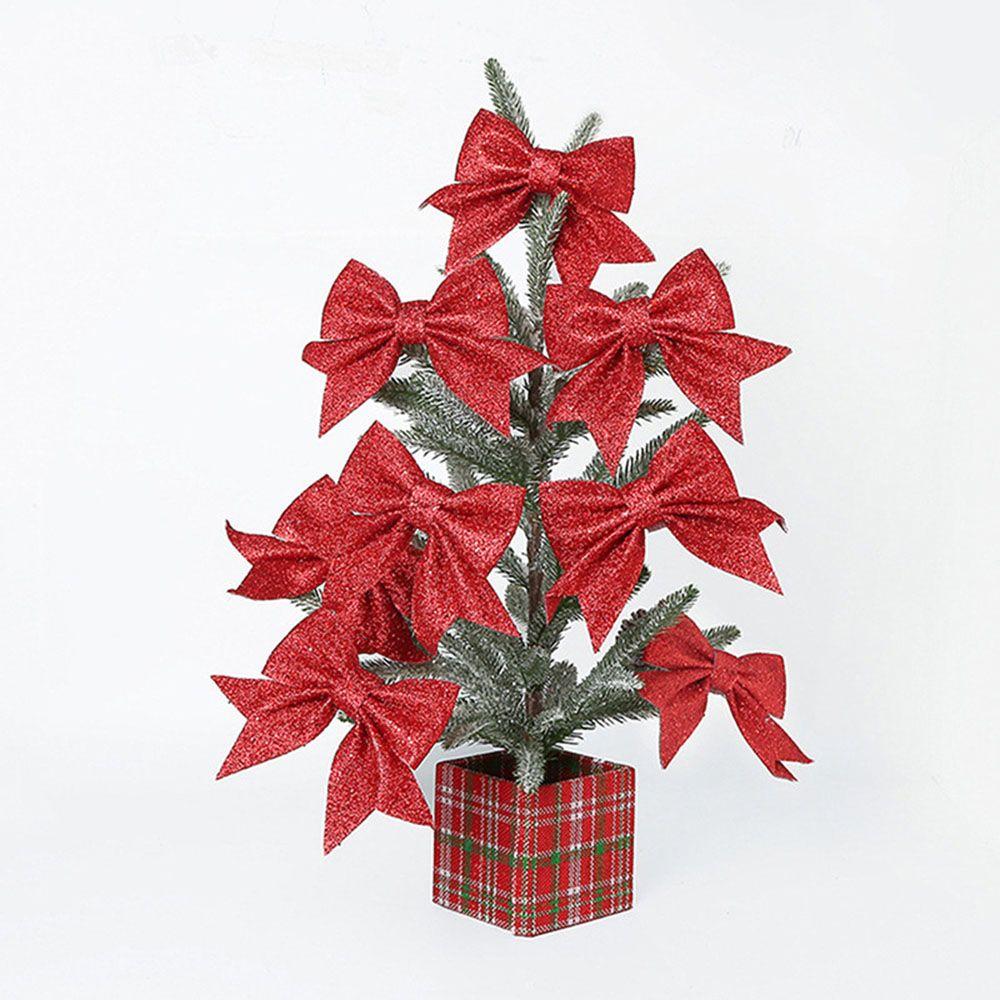 Hanging Decoration Pearl Cotton Gold Powder Bowknot Large Gold Shiny Bow Christmas Bow Big Bow-Tie