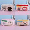 Cute Canvas Pencil Bag With Detachable Organizer For Girls And Boys