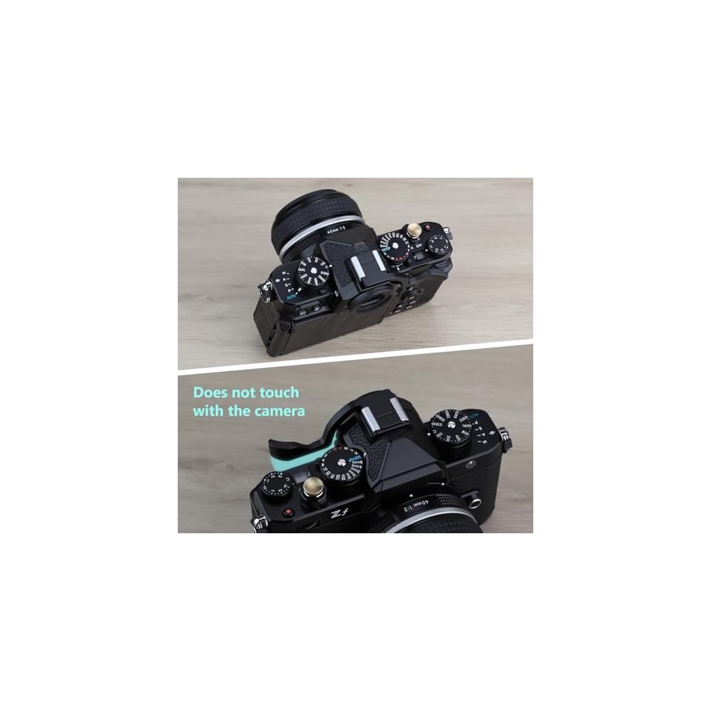 Haoge Metal Thumb Rest Hand Grip for Nikon Zf Camera Accessory, Black THB-ZF-B (Hot Shoe Thumb Rest)