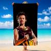 Быстросохнущее микрофибровое пляжное полотенце Harry Styles Мягкое, впитывающее, устойчивое к песку Полотенце для пляжа, бассейна, путешествий Лето
