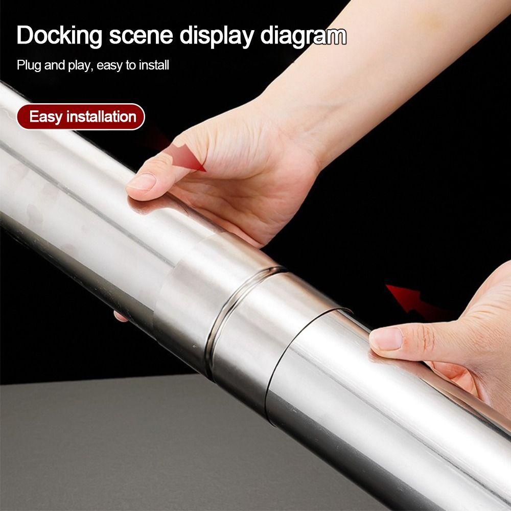 Новый фитинг для труб из нержавеющей стали, круглый прямой, серебристый переходник для труб