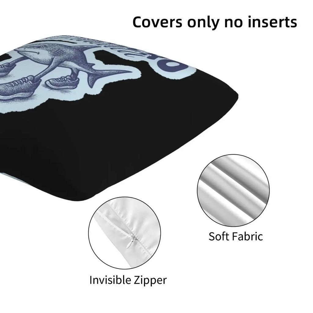 Tralalero Tralala Shark Italian Brainrot 2 Pcs Square Pillowcase Pillow Cover Cushion Throw Pillow For Home Car