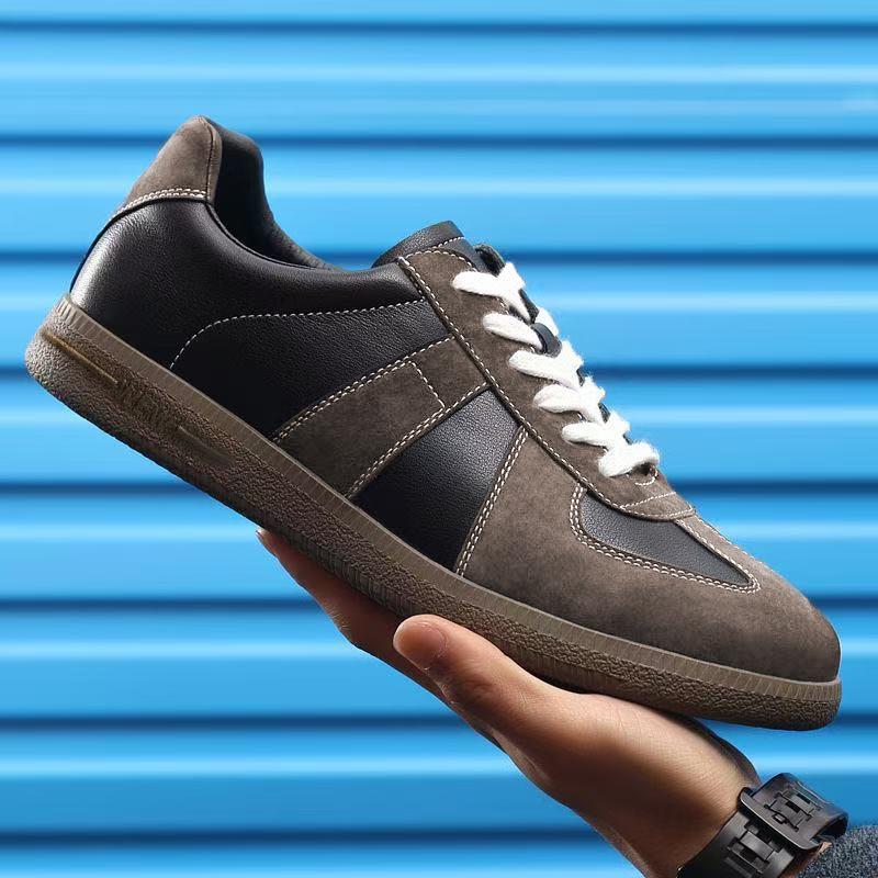 Autumn round head German training shoes breathable and light couple sports casual shoes single low top classic