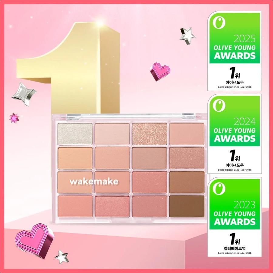 WAKEMAKE Палетка для век Soft Blurring Eye Palette (12 вариантов)