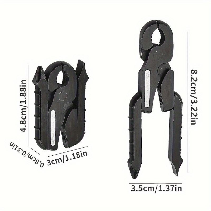 1pc Mini Portable Foldable Pliers Multifunctional Outdoor Clamp Tool Camping Equipment Pocket Gear Kit Accessories