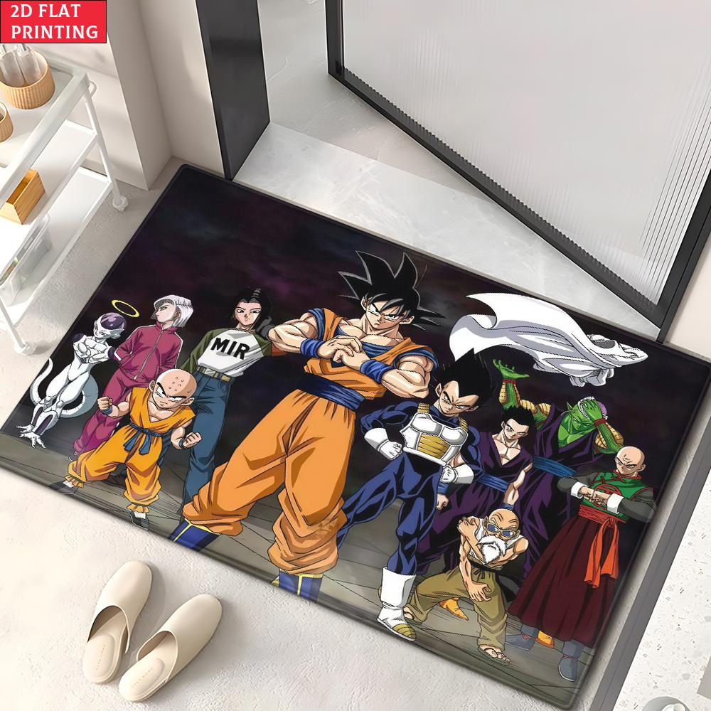 Anime Martial Arts Tournament Doormat,2D Print Absorbent Floor Mat,Entrance Rug for Bathroom Living Room Kitchen Home Decor Gift
