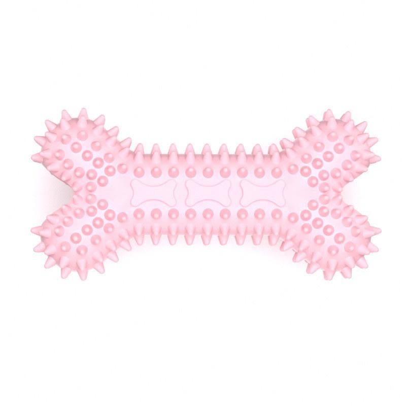 Durable Tpr Chew Toy For Dogs Wholesale Gnawing And Grinding Bone Shape Factory Direct Sale