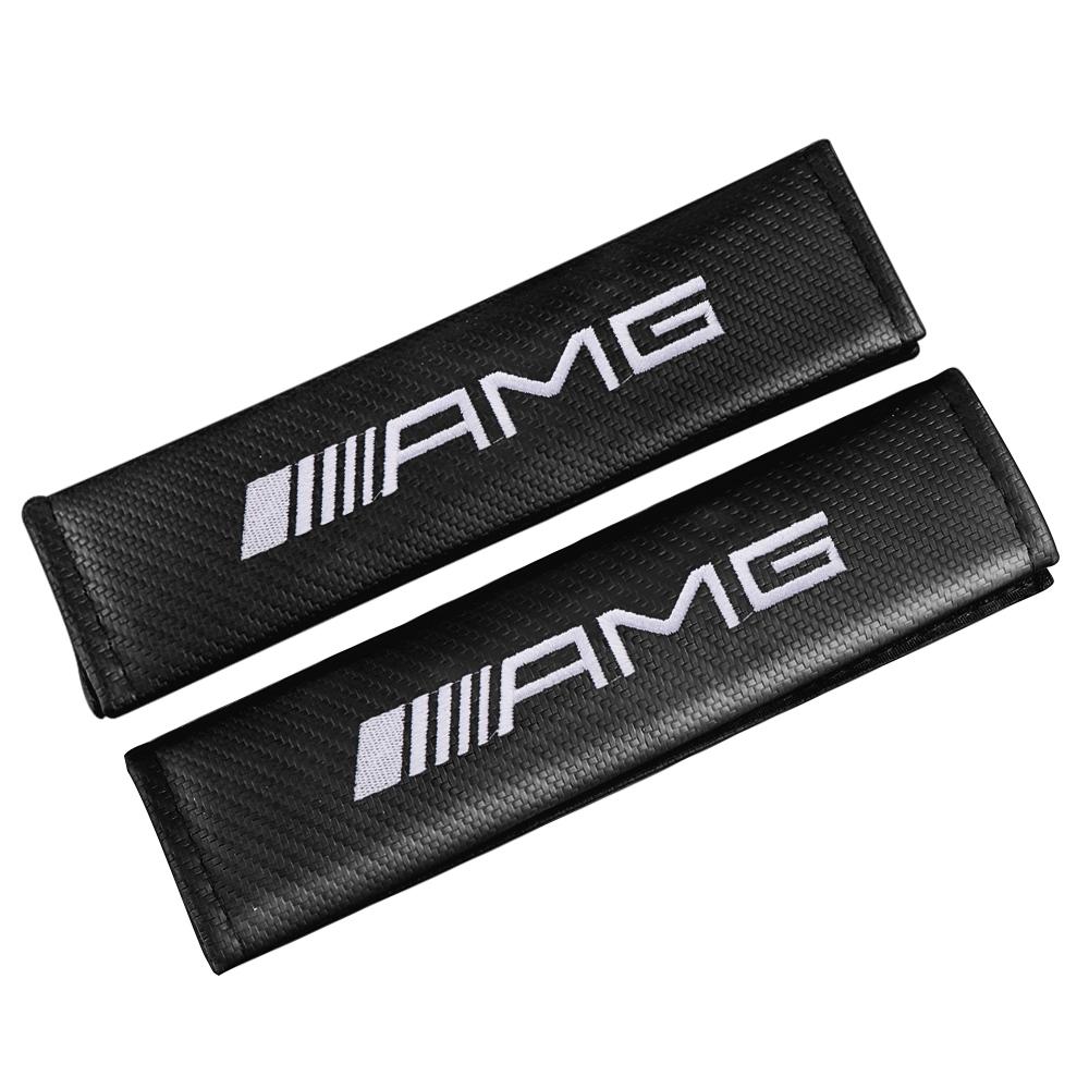 EKR2 Car Seat Belt Cushion Strap Shoulder Protector Pad Mat For Mercedes Benz AMG A B C E G CLASS CLA W211 W203 W204 W210 W124 W205