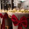 Christmas Chair Sashes Bows Large Velvet Chair Cover Back Tie Supplies for Christmas Banquet Home Wedding Event Holiday Party Decor