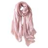 New Pure Color Women Plain Scarf Linen Foulard Female Sunscreen Shawl Bandanas Head Wrap Plus Size Hijab