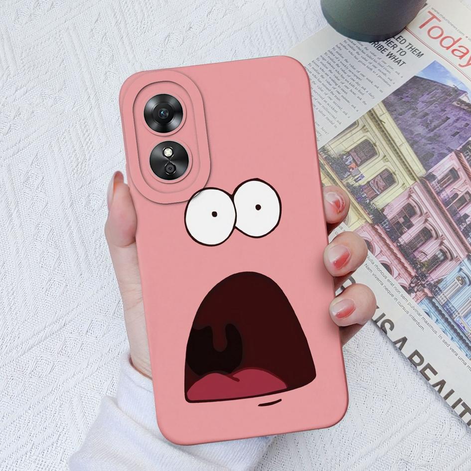 Чехол для OPPO A1 A1Pro 5G A15 A17 A17K A58 A52 A33, роскошный милый чехол с рисунком динозавра из мультфильма, защитная жидкая силиконовая задняя крышка для OPPO Fundas Coque