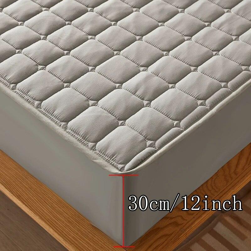 Водонепроницаемый комплект постельного белья из 3 предметов с тиснением, хлопковая простыня и наволочка, антиклещ, антибактериальный чехол для матраса