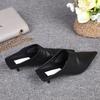 Women's Slipperrs Luxury Elegant Artificial Leather Casual For Women Trend 2024 Comfortable Pointed Toe Outdoor Wedge Heel Shoes