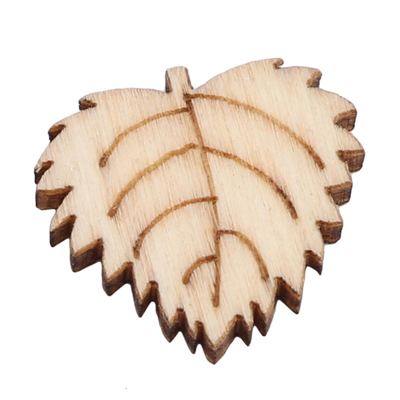 Маленькие деревянные маленькие цветы листья маленькая трава смешанные дети DIY граффити развивающие игрушки