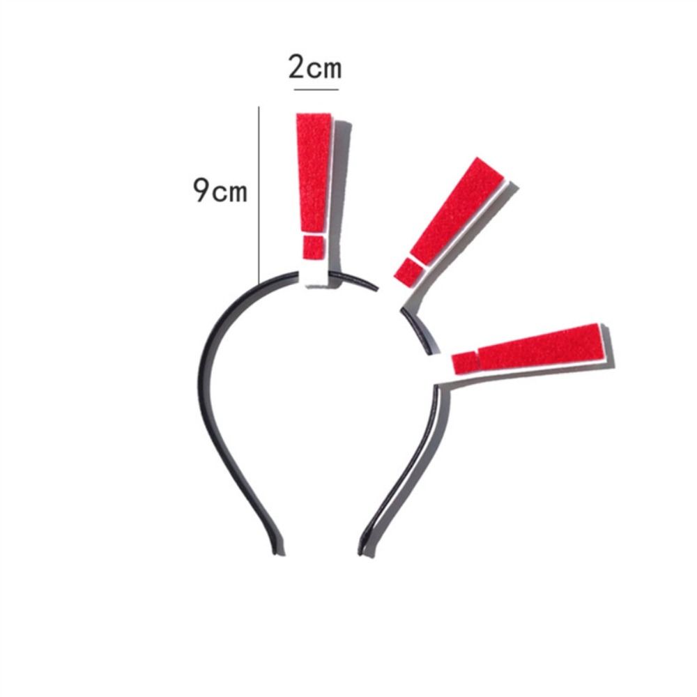 Большие повязки для волос в форме вопросительного знака, мультяшные головные уборы, макияж