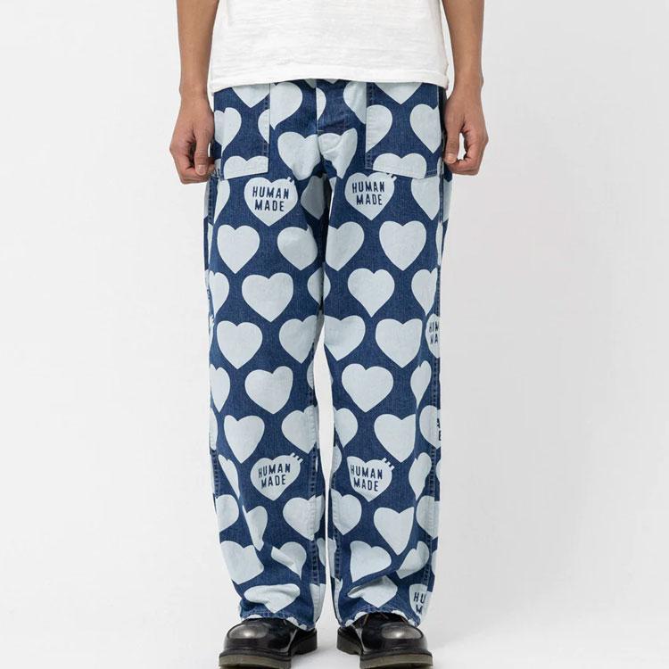 HUMAN MADE Heart Baggy Denim Pants HM25PT013