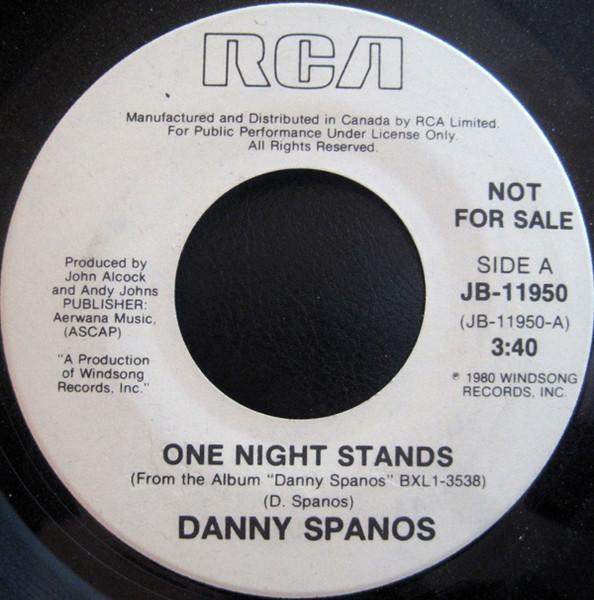 7-дюймовая пластинка DANNY SPANOS - One Night Stands JB11950 RCA 1980 Канада Рок Б/у