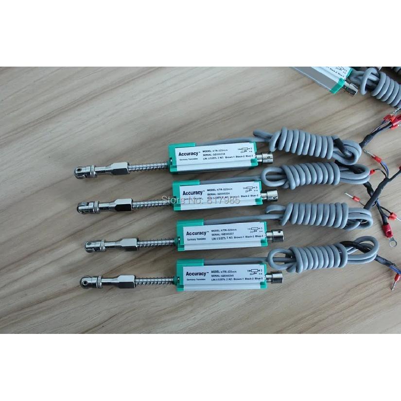 KTR 10 25 50 75 100mm Linear Displacement Sensor Automatic Reset Electronic Ruler Miniature Spring Displacement Transducer Scale
